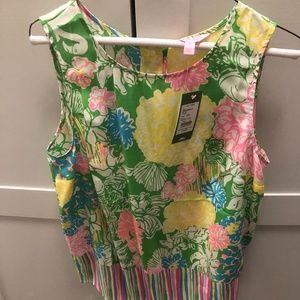 Lilly Pulitzer Iona silk shell NWT